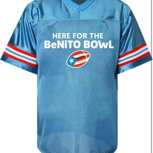 Alternative view of Version 2 Here for the Benito Bowl Football Jersey, Bad Bunny Fan