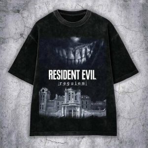 Retro RE9 Bleached Art Survival Requiem T-Shirt