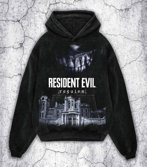 Retro RE9 Bleached Art Survival Requiem T-Shirt - Image 2