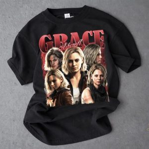 Alternative view of Retro Grace Ashcroft T-Shirt, Resident Evil