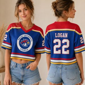 Alternative view of Hockey Romance Inspired Unisex Crop Mesh Jersey, BookTok Reader Gift