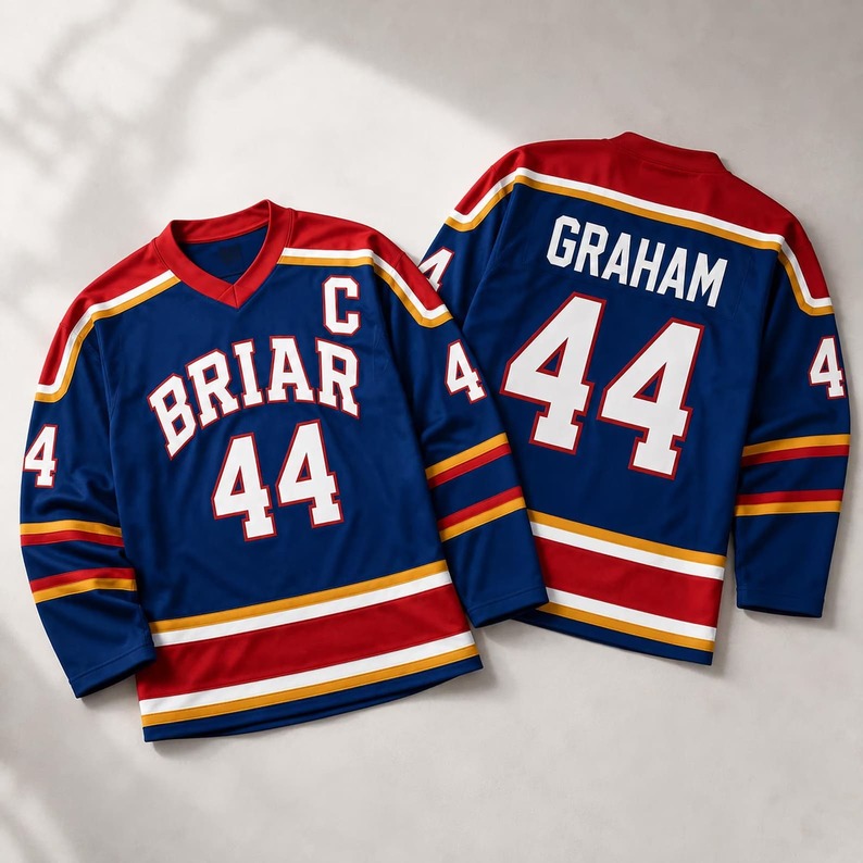 Custom Briar University, Hockey Jersey, Off-Campus Jersey, Hockey Romance Football Jersey - Image 2