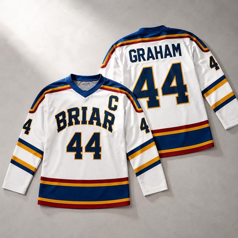 Custom Briar University, Hockey Jersey, Off-Campus Jersey, Hockey Romance Football Jersey