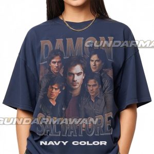 Alternative view of Vintage Damon Salvatore Bootle T-Shirt, The Vampire Diaries Movie