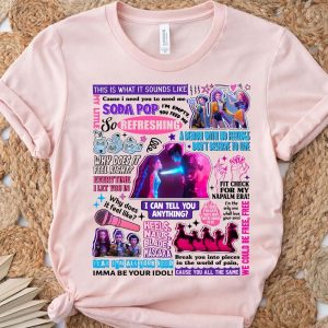 Alternative view of Kpop Demon Hunters Huntrix, Mira, Rumi, Zoey T-shirt