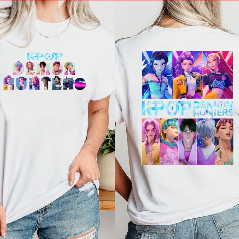 Kpop Demon Hunters Huntrix2 2 Sides T-Shirt