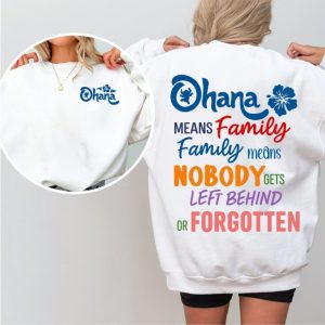 Alternative view of Ohana Means Family, LiLo & Stitch 2 Sides T-Shirt