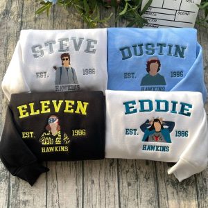 Stranger Thing movie Embroidered Sweatshirt