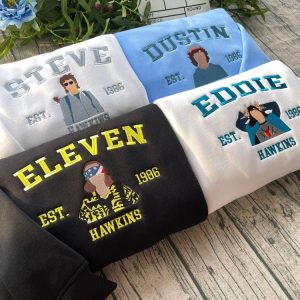 Alternative view of Stranger Thing movie Embroidered Sweatshirt