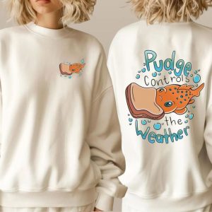 Alternative view of Pudge Controls The Weather LiLo & Stitch 2 Sides T-Shirt
