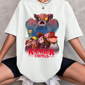 Retro Ranger Things T-Shirt, Rescue Rangers Stranger Things
