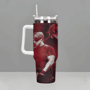 Leon Kennedy Resindent Evil 40oz Tumbler, Gift For Fans - Image 5
