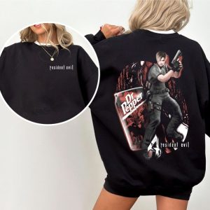 Alternative view of Leon Kennedy Dr Pepper 2 Sides T-Shirt, Resident Evil
