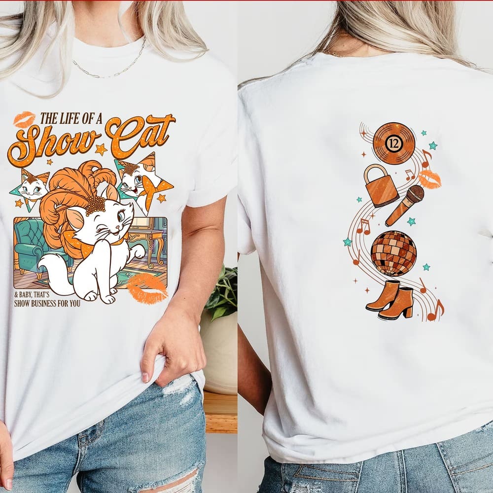 The Life Of Show Cat 2 Sides T-Shirt - Image 2