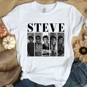 Alternative view of Retro Steve T-Shirt, Strangerthings Movie