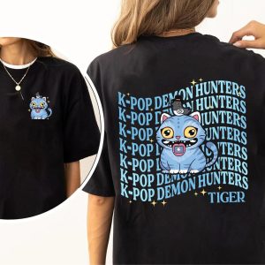 Alternative view of Kpop Demon Hunters Tiger 2 Sides T-Shirt