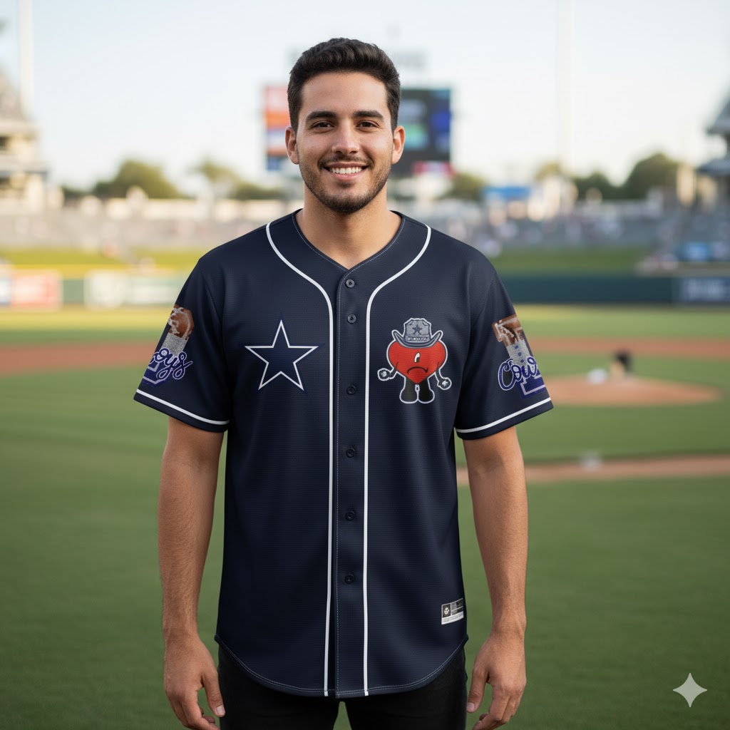 Dallas Cowboys FootFall Jersey And Bad Bunny - Image 2