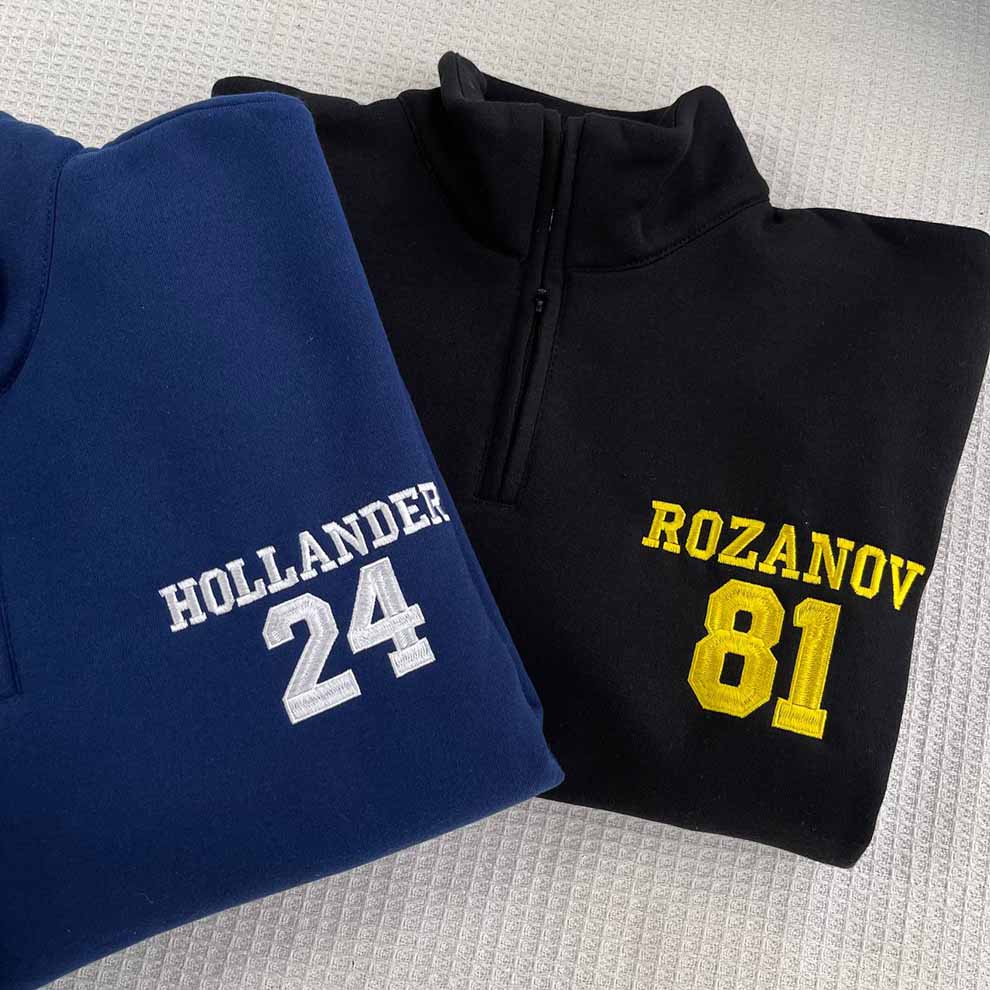 Team Hollanov Embroidered Zip Sweatshirt - Image 2