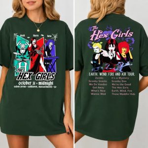 Alternative view of Double Sided The Hex Girls T-Shirt, Scooby-Doo Halloween Graphic Tee