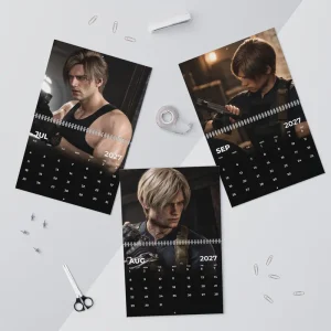 Alternative view of Version 2 Leon Kennedy 2027 Calendar