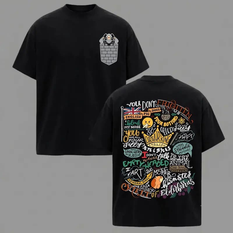 Monty Python and the Holy Grail 2 Sided T-Shirt - Image 2