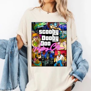 Scooby-Doo T-Shirt, Retro Mystery Graphic Tee, Funny Cartoon Shirt