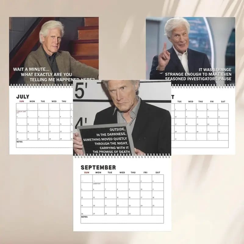 Keith Morrison 2027 Calendar, Keith Morrison Best Lines Graphic Calendar - Image 2