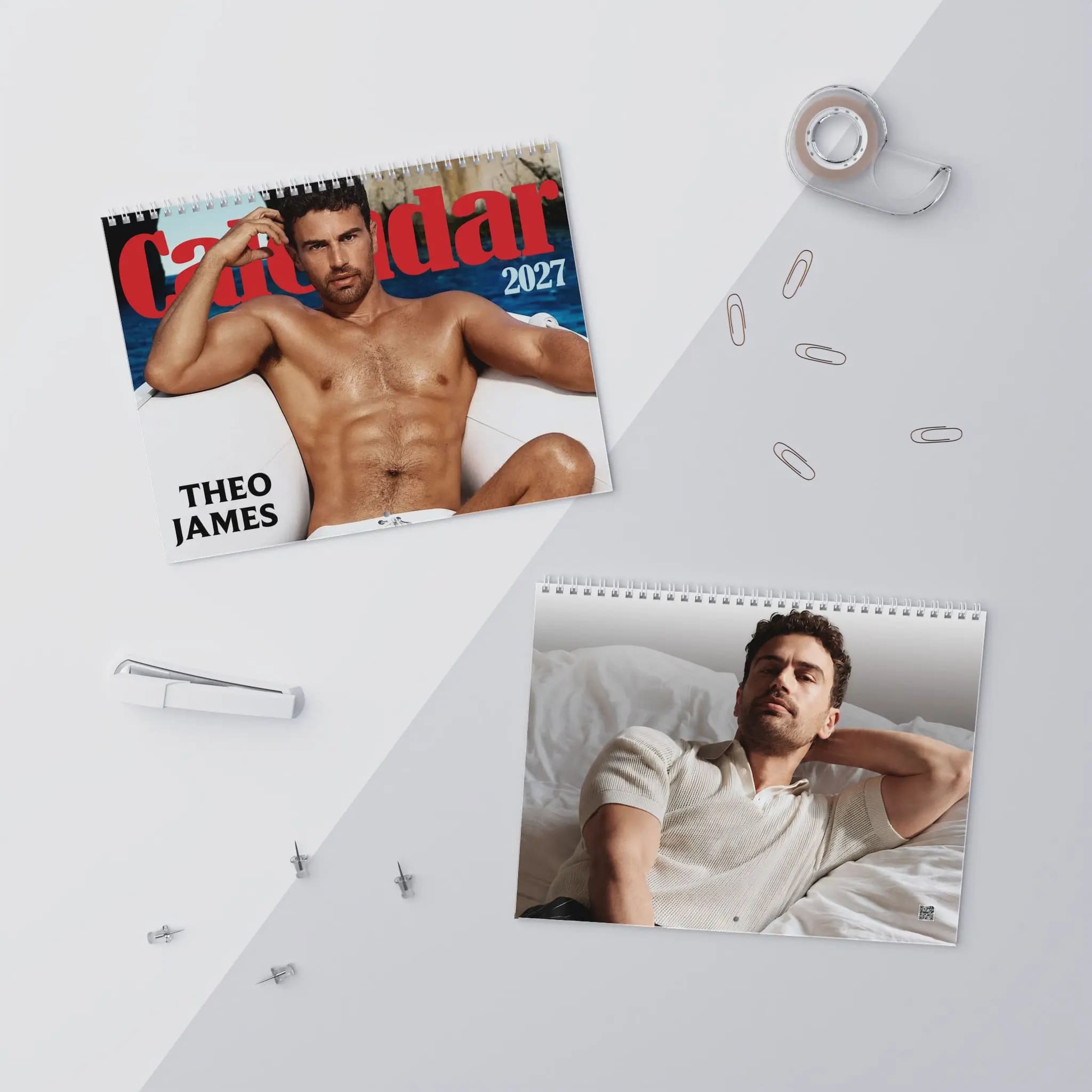 Theo James Calendar 2027, Fan Art Calendar | Actor Poster 2027 | SPN fans - Image 4