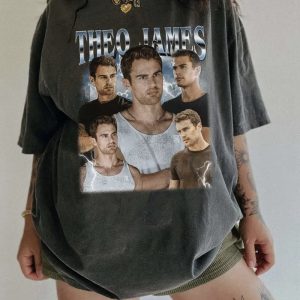 Theo James Divergent Unisex T-shirt, Y2K 90s Retro Bootleg T-shirt
