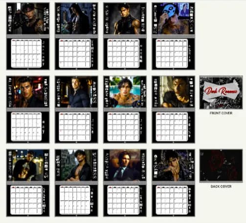 Morally Grey Book Boyfriend Calendar 2027 - Image 5