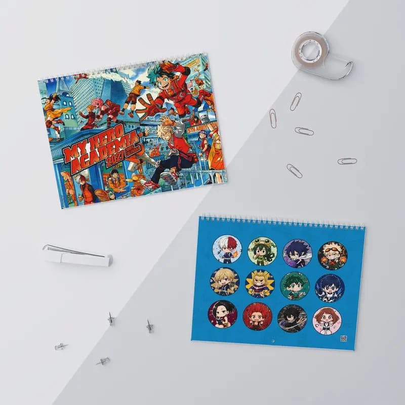 My Hero Academia Wall Calendar 2027, Anime Calendar Monthly Planner, Yearly Planner