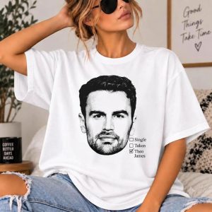 Theo James Single Taken Big Head T-shirt