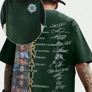 Alternative view of Retro Character Supernatural Graphic 2 Sides T-Shirt