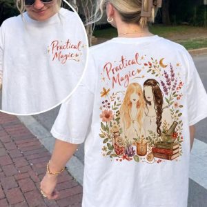Alternative view of Vintage Midnight Margaritas 2 Sides Shirt, Practical Magic Tee