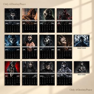 Alternative view of Simon Ghost Riley 2027 Calendar, CaII Of Duty