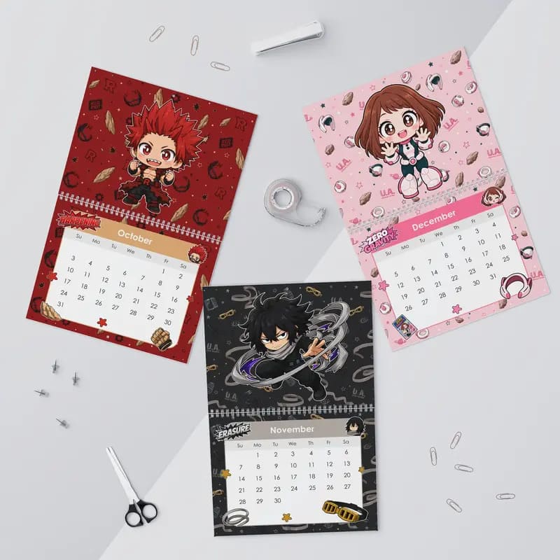My Hero Academia Wall Calendar 2027, Anime Calendar Monthly Planner, Yearly Planner - Image 4
