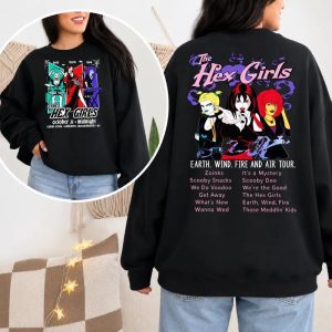 Double Sided The Hex Girls T-Shirt, Scooby-Doo Halloween Graphic Tee - Image 3