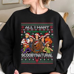 Alternative view of All I Want for Christmas Is Scoobynatural Crewneck, T-Shirt