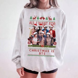 BTS shirt - All I Want For Christmas Is Kpop Band Shirt, Vintage Unisex Shirt Sweatshirt Hoodie