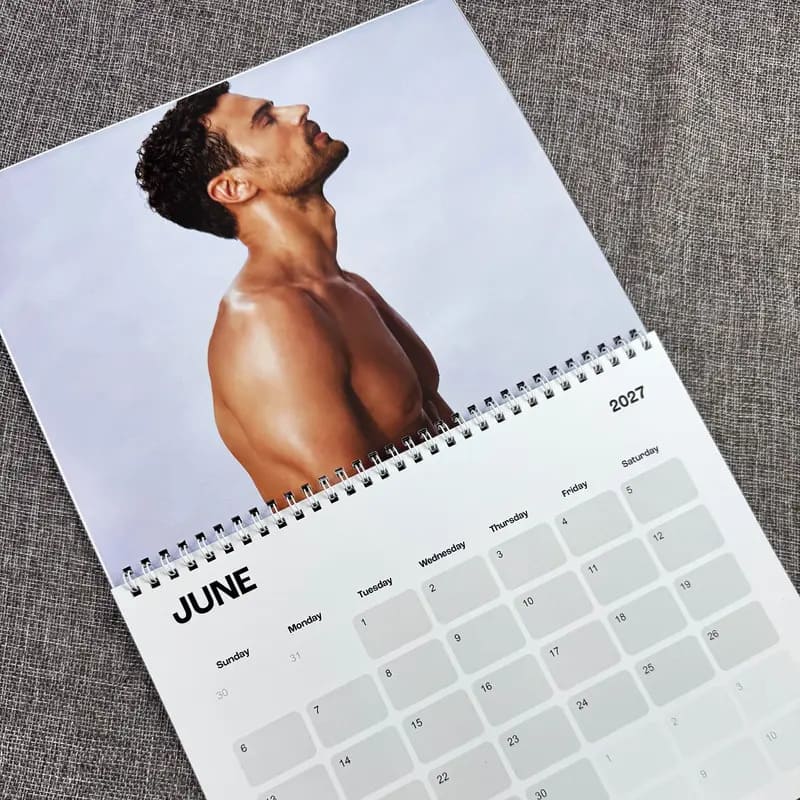 Theo James Calendar 2027, Fan Art Calendar | Actor Poster 2027 | SPN fans - Image 2