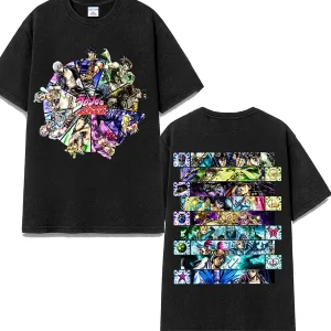 Jojo's Bizarre Adventure Art Main 9 Part Character T-Shirt