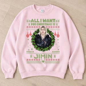 All I Want For Christmas Is JIMIN T-Shirt, Sweatshirt, Hoodie, JIMIN Christmas Shirt - Image 3