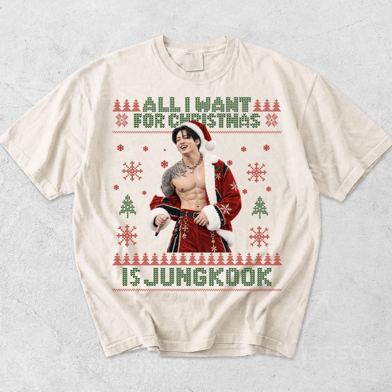 All I Want For Christmas Is JUNGKOOK T-Shirt, Sweatshirt, Hoodie, JUNGKOOK Christmas Shirt - Image 3