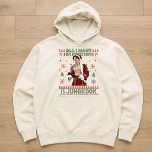 All I Want For Christmas Is JUNGKOOK T-Shirt, Sweatshirt, Hoodie, JUNGKOOK Christmas Shirt - Image 5
