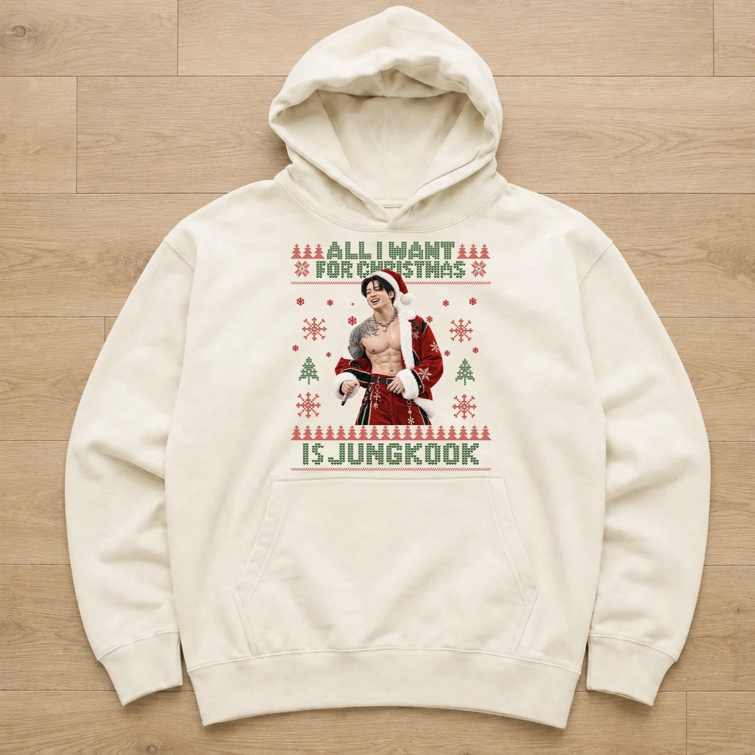 All I Want For Christmas Is JUNGKOOK T-Shirt, Sweatshirt, Hoodie, JUNGKOOK Christmas Shirt - Image 5