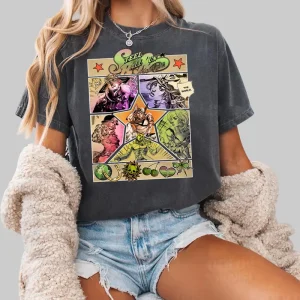 Alternative view of jojo's bizarre adventure Steel Ball Run Art Character T-Shirt
