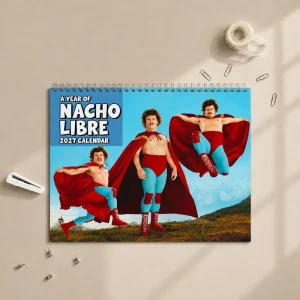 Nacho Libre Wall Calendar 2027, Funny Wall Calendar