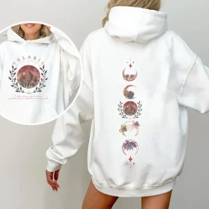 Alternative view of Velaris 2Sides Book Sweatshirt, City of Starlight Sweatshirt