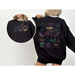 Alternative view of Sjmaas Quotes Sweatshirt, Sjm Book Series, Acotar Book T-Shirt