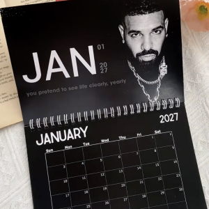 Alternative view of 2027 Drake Calendar, Wall Decor Home Decor Gift, Lyrics Wall Calendar